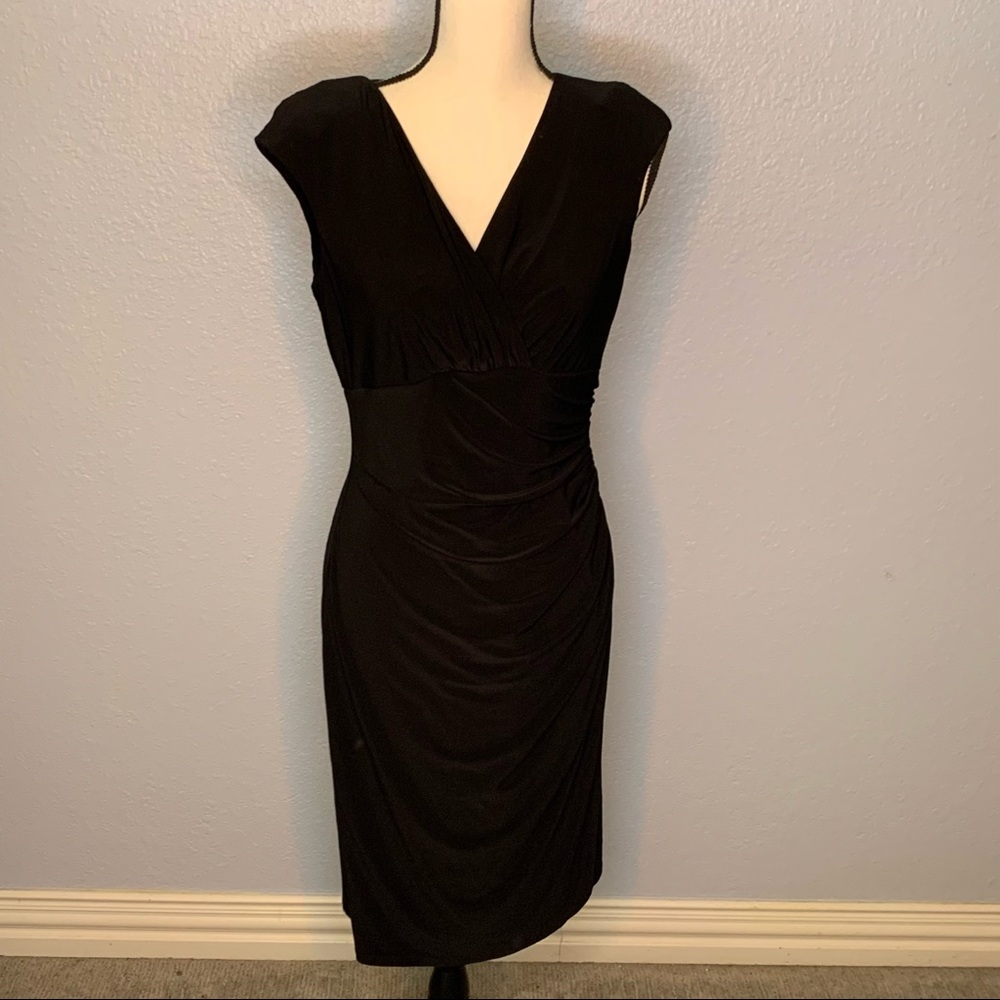 Ralph Lauren sleeveless faux wrap dress